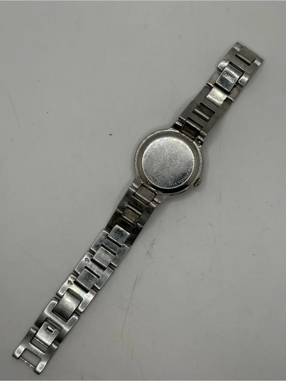 Fossil Virginia Stainless Steel 3 hand watch Pink Dial Crystals
